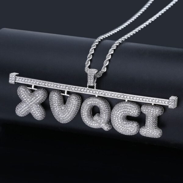 Bubble Letter Customized Name | Real Gold Plating - Image 2