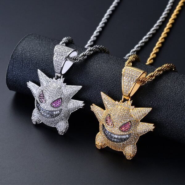 Iced Out Pokemom Gengar Necklace - Image 6