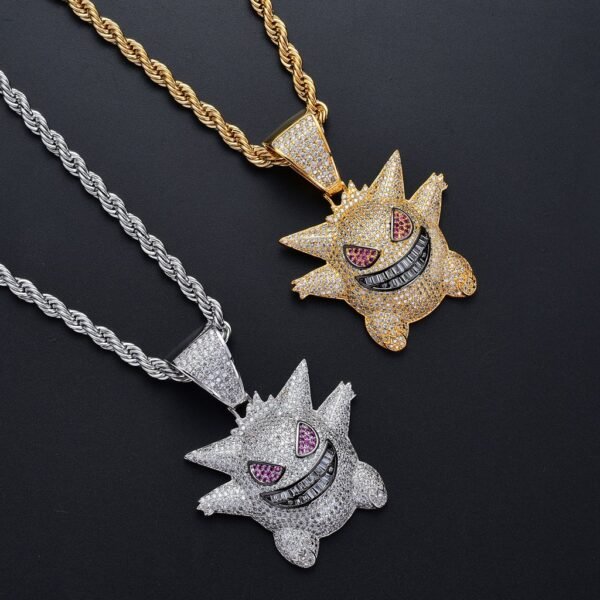 Iced Out Pokemom Gengar Necklace - Image 7
