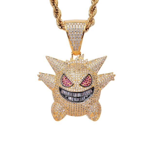 Iced Out Pokemom Gengar Necklace - Image 3
