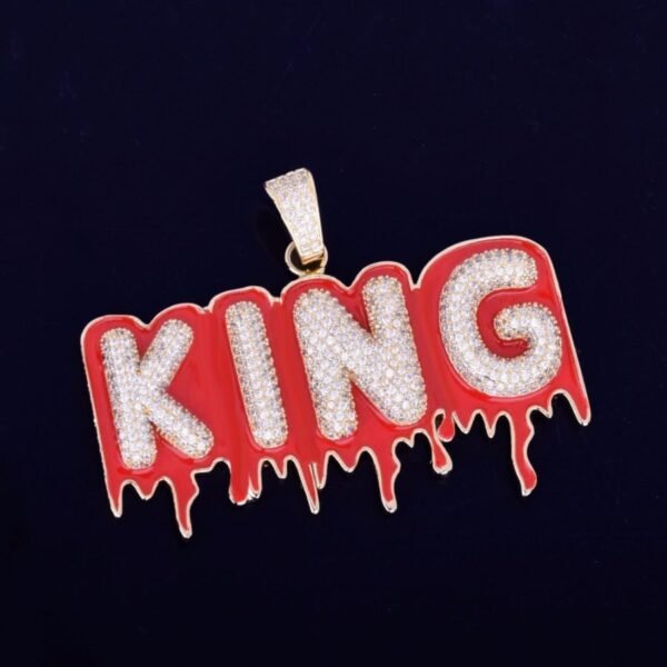 Red Board Custom Dripping Bubble Letter Chain - Image 6
