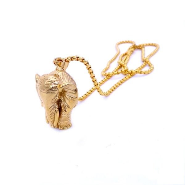 Gold 3D Elephant Chain - Image 5