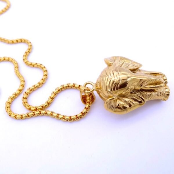 Gold 3D Elephant Chain - Image 3