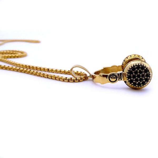 Gold DJ Headphone Chain - Image 3