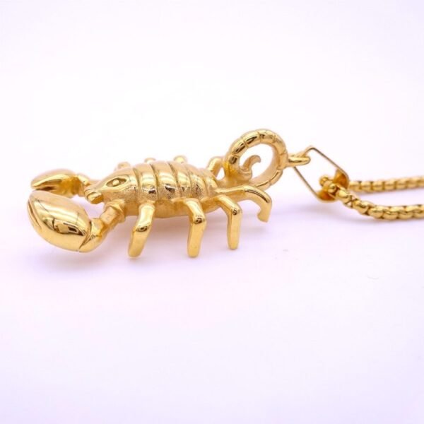 Gold Scorpio Zodiac Pendant Chain - Image 5