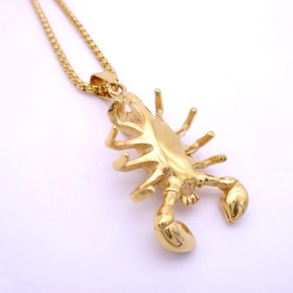 Gold Scorpio Zodiac Pendant Chain - Image 6