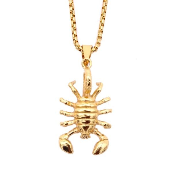 Gold Scorpio Zodiac Pendant Chain