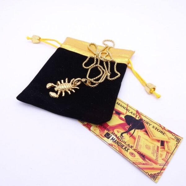 Gold Scorpio Zodiac Pendant Chain - Image 8