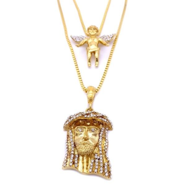 Iced Out Mini Jesus + Angel Combo - Image 6