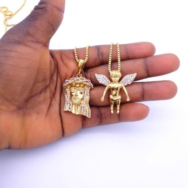 Iced Out Mini Jesus + Angel Combo - Image 9