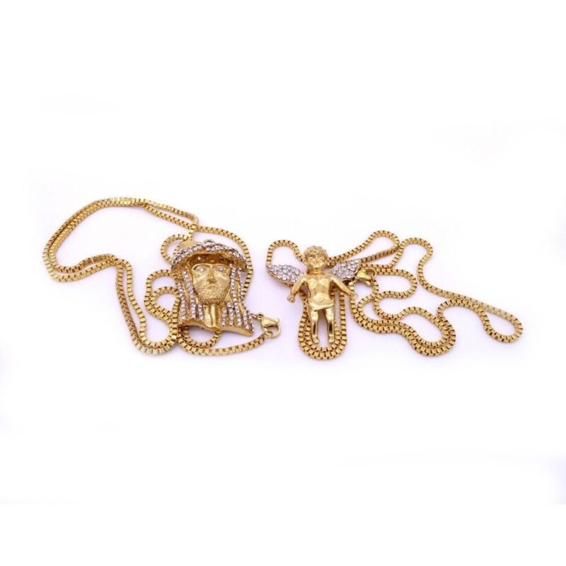 Iced Out Mini Jesus + Angel Combo - Image 10