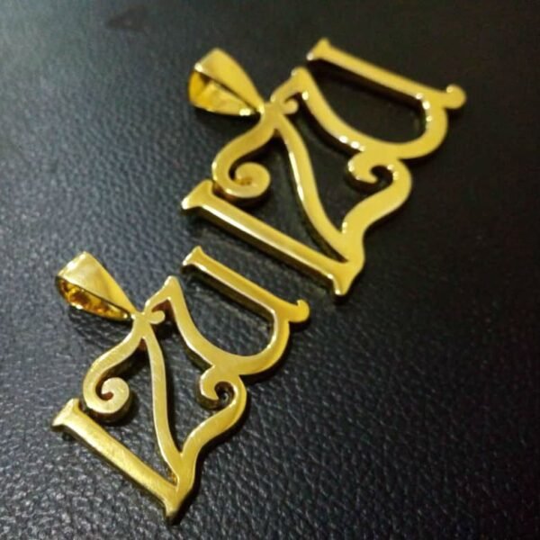 Custom Name in Stylish Vintage Font with Free Rope Chain CN-002 - Image 3