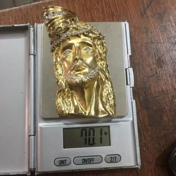 Original 18 Karat AU750 Jesus Piece Pendant