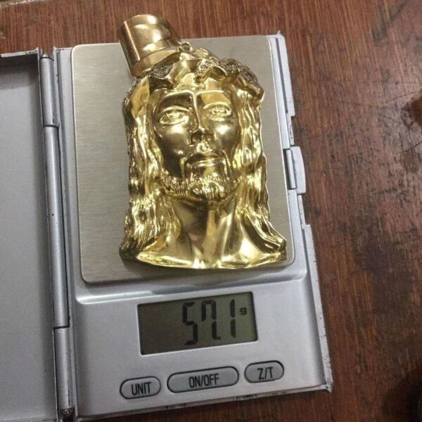 Original 18 Karat AU750 Jesus Piece Pendant - Image 3