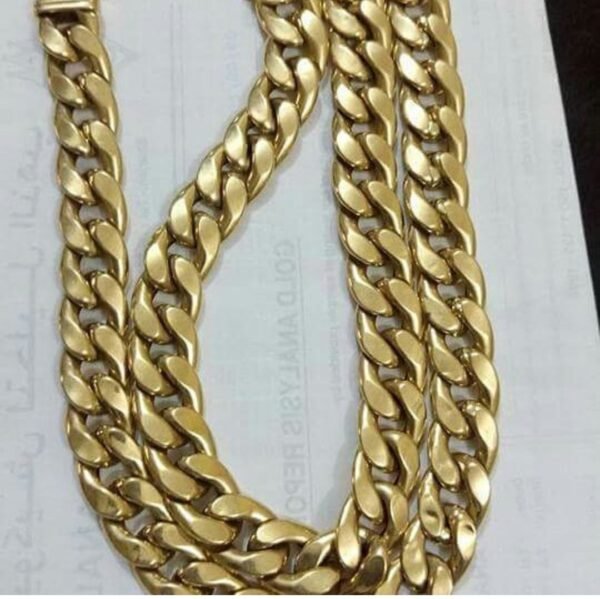Original 18 Karat AU750 12/14mm Miami Cuban Link Chain