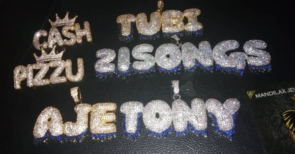 Blue Dripping Bubble Letter Customized Name - Image 9