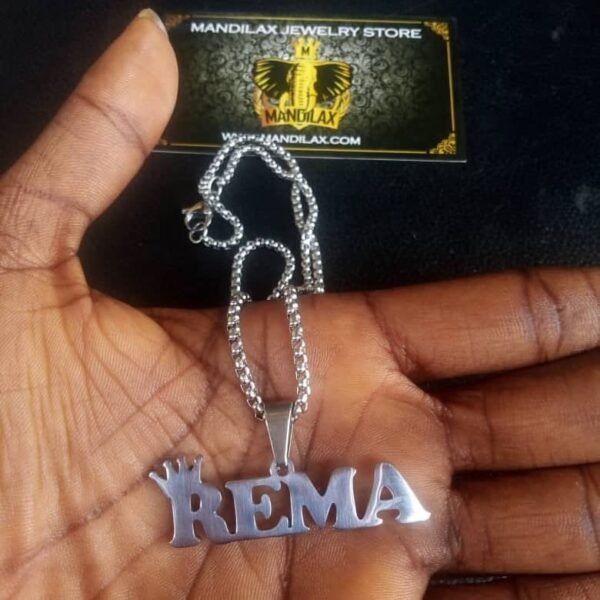 Customized Name Chain – Steel with Real Gold Plating - Image 9