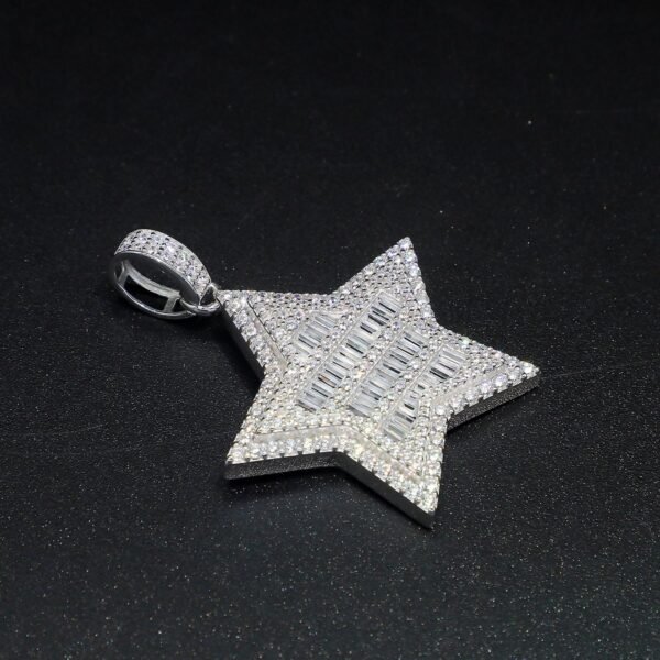Iced Out Baguette Star Pendant - Image 7