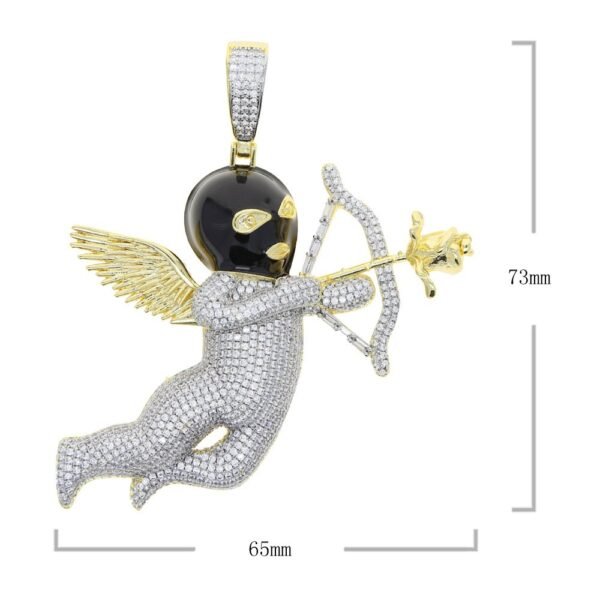 Iced Out "Arrow Thug Angel" Necklace - Image 6