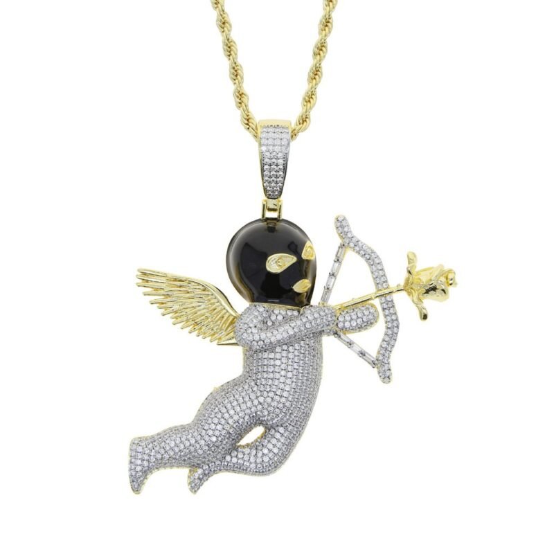 Iced Out "Arrow Thug Angel" Necklace - Image 2