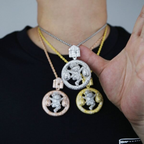 Iced Out "World Is Mine, All Profit" Necklace - Image 2