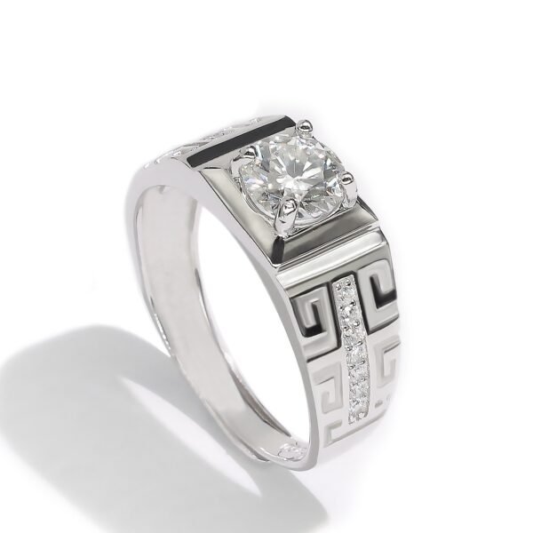 Eleganio Men's VVS Moissanite Diamond Ring