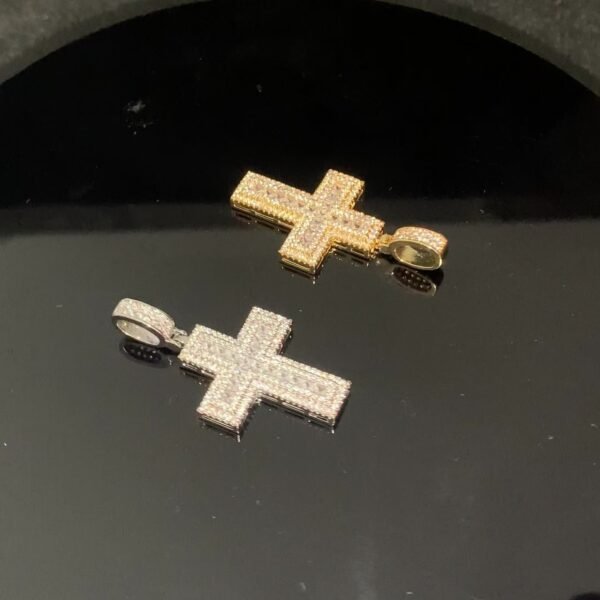 Iced Out Wide Cross Necklace