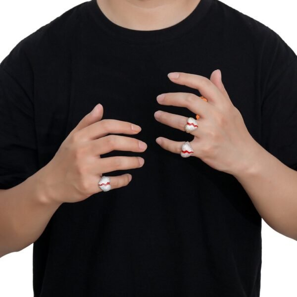Iced Out "Heart Break" Statement Ring - Image 7