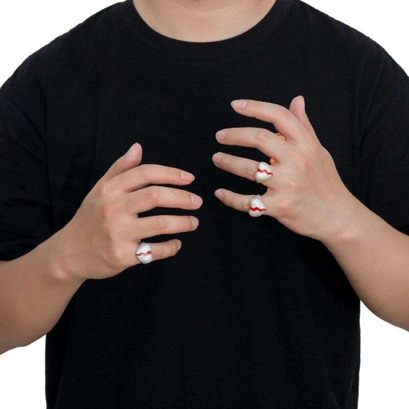 Iced Out "Heart Break" Statement Ring - Image 7