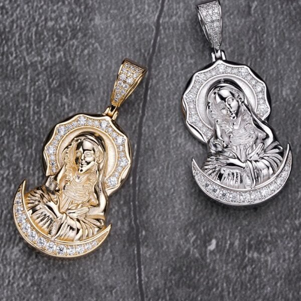 925 Sterling Silver Classic Virgin Mary Necklace - Image 2