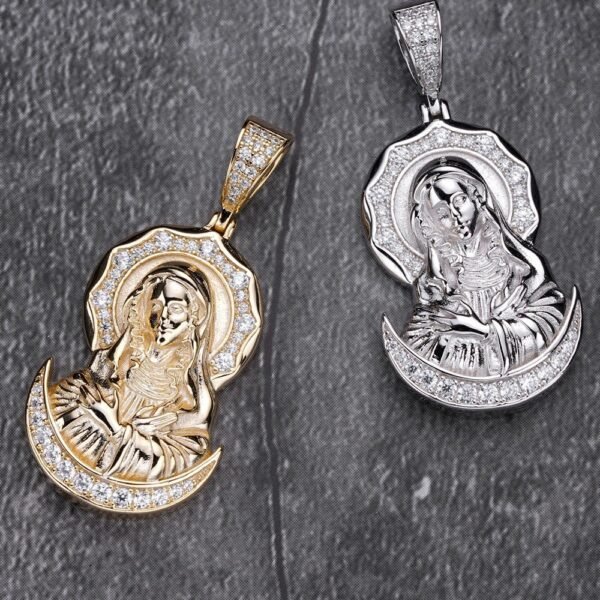 925 Sterling Silver Classic Virgin Mary Necklace - Image 4