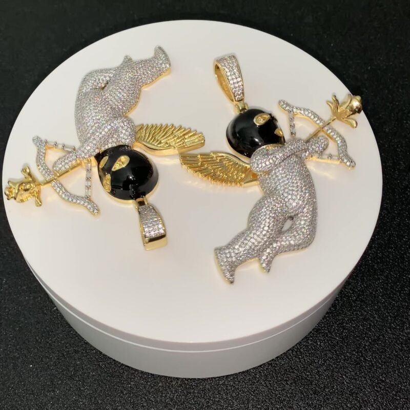 Iced Out "Arrow Thug Angel" Necklace