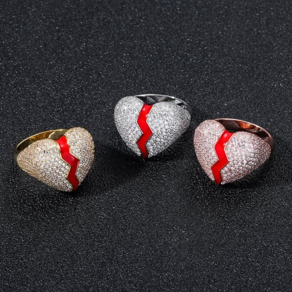 Iced Out "Heart Break" Statement Ring