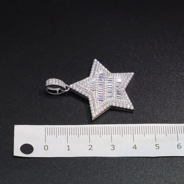 Iced Out Baguette Star Pendant - Image 6