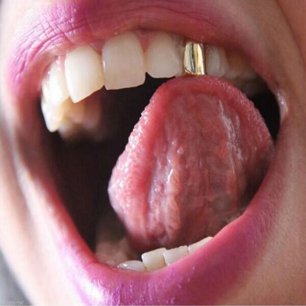 Gold Plated "Alhaji" Single Top Teeth Grill