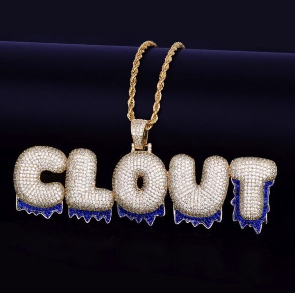 Blue Dripping Bubble Letter Customized Name - Image 3