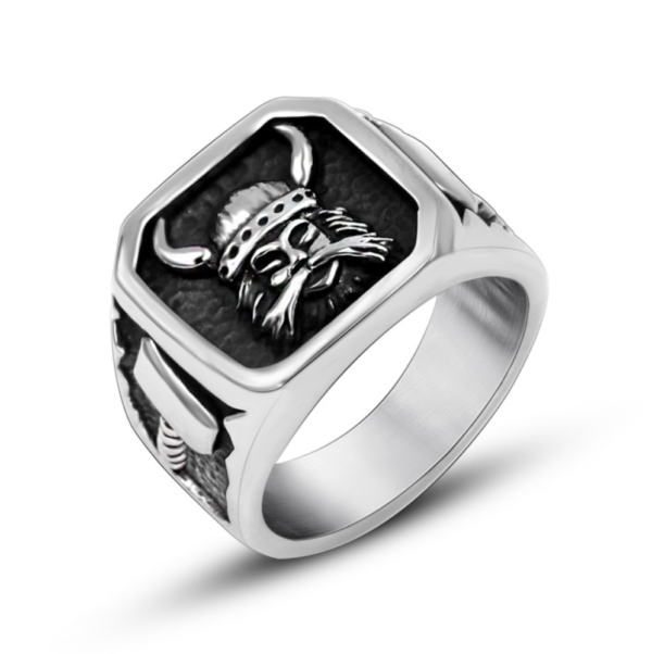 Dank Silver Ancient Warrior Ring