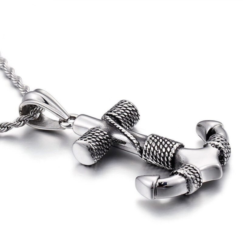 Nautical Miles Silver Anchor Chain - Image 2