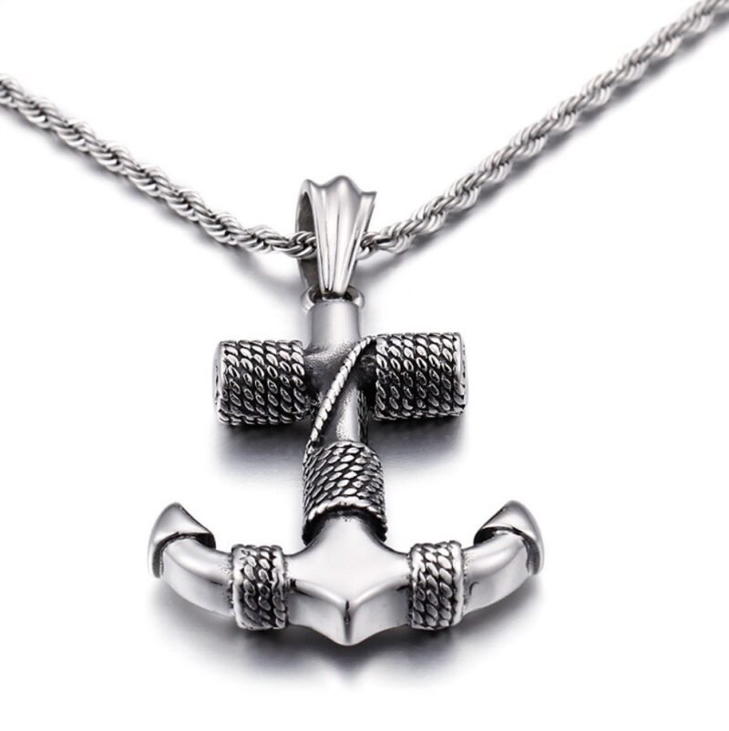 Nautical Miles Silver Anchor Chain - Image 5