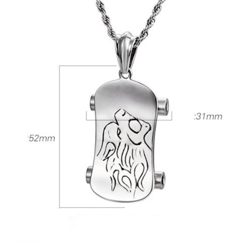 Gothic Silver Skaters Skateboard Chain - Image 4