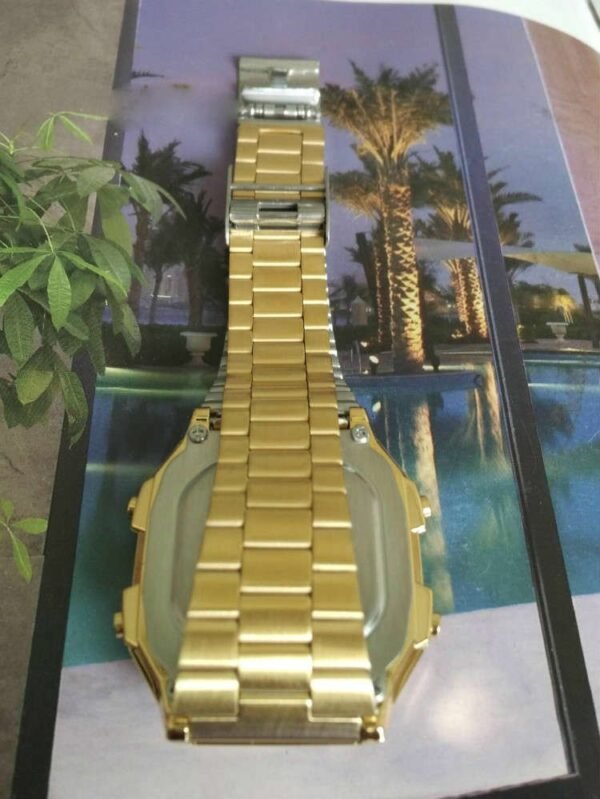 Casio Gold Data Bank Vintage Digital Dual Time Watch - Image 3