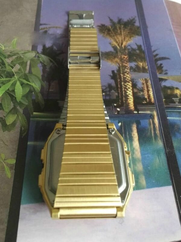 Casio Gold Data Bank Vintage Digital Dual Time Watch - Image 7