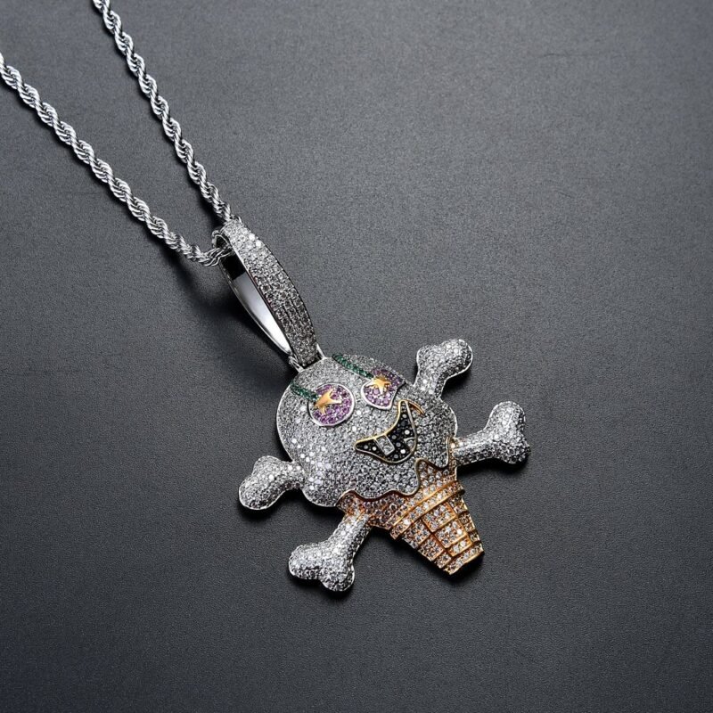 Tekashi 6ix9ine Skull Bone Ice Cream Chain - Image 2