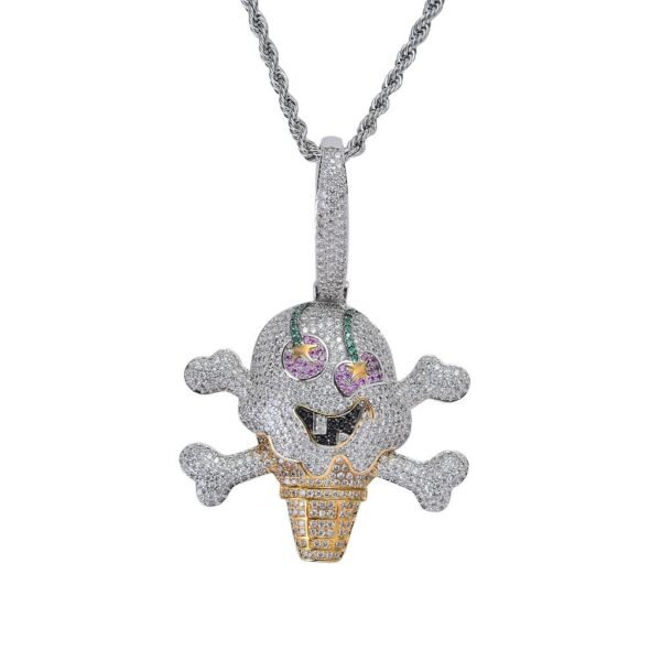 Tekashi 6ix9ine Skull Bone Ice Cream Chain