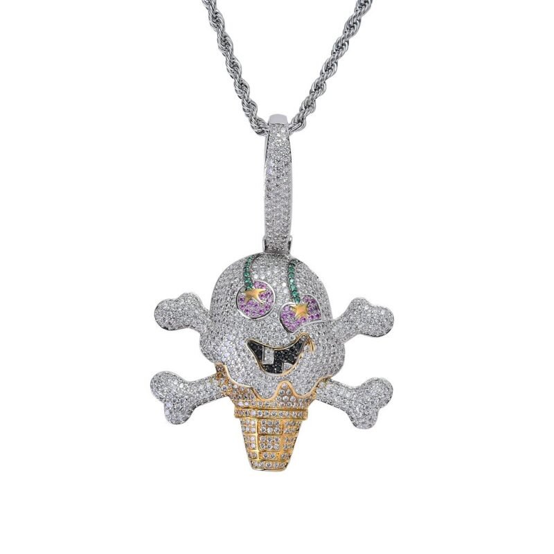 Tekashi 6ix9ine Skull Bone Ice Cream Chain