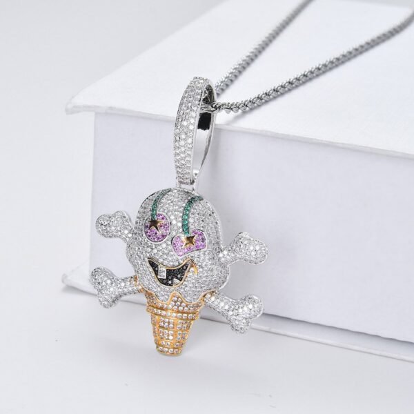 Tekashi 6ix9ine Skull Bone Ice Cream Chain - Image 4