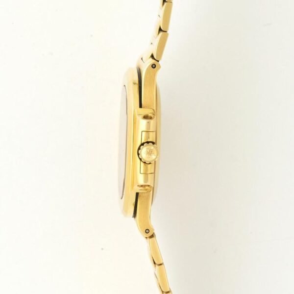 Pat ek Nautilus Deep Blue Dial Date Yellow Gold Watch - Image 4