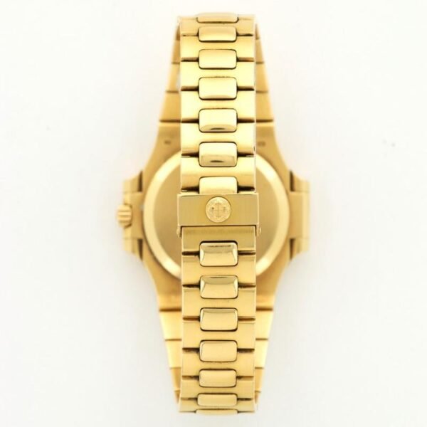 Pat ek Nautilus Deep Blue Dial Date Yellow Gold Watch - Image 5