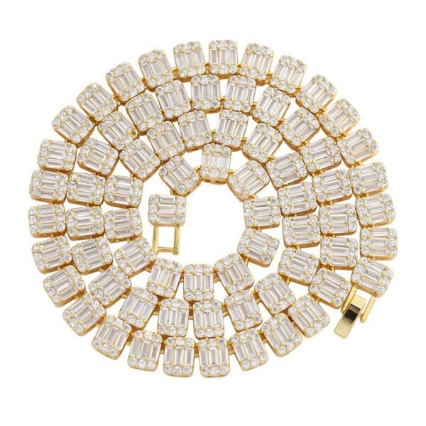 Rozay Invisible Baguette Diamond Chain - Image 4