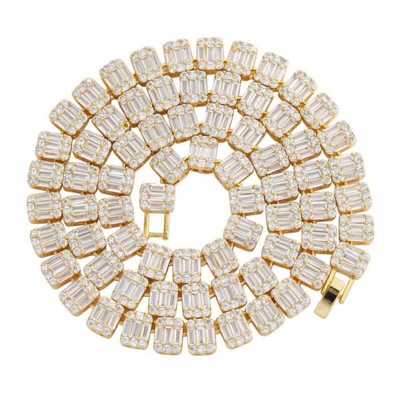 Rozay Invisible Baguette Diamond Chain - Image 4